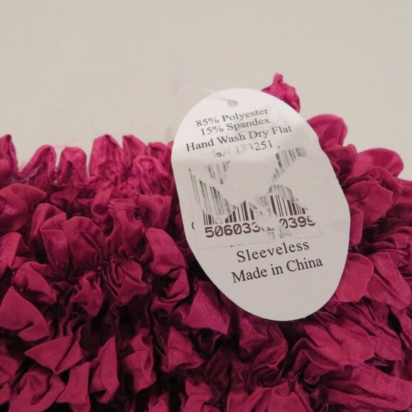 Women F.C One Size Fits Most Bubble Crinkle Popcorn Sleeveless Stretchy Tank Top - Picture 5 of 5